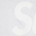 Supreme Big Logo Zip Up Hooded Sweatshirt Ash Grey - Image 3