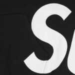 Supreme Big Logo Zip Up Hooded Sweatshirt Black - Image 3