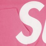 Supreme Big Logo Zip Up Hooded Sweatshirt Magenta - Image 3