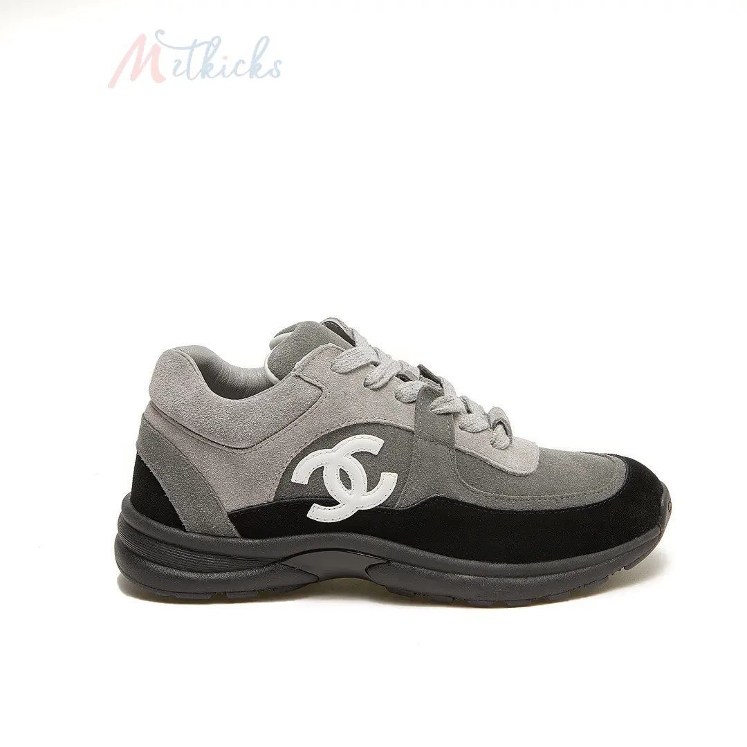 IMG_4753 Ch*nel CC Runner Grey black SUEDE - Image 1