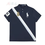 Ralph Lauren Polo crest pony color block diagonal stripe