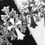 Chrome Hearts Triple Cross Logo Tee Black/White - Image 9