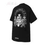 Chrome Hearts Triple Cross Logo Tee Black/White - Image 8