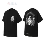 Chrome Hearts Triple Cross Logo Tee Black/White - Image 4