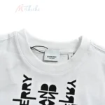 B*rberry Logo Print Tiger Motif White T-Shirt - Image 5