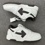 OFF-WHITE Out Of Office OOO Low Tops White Black - Image 6