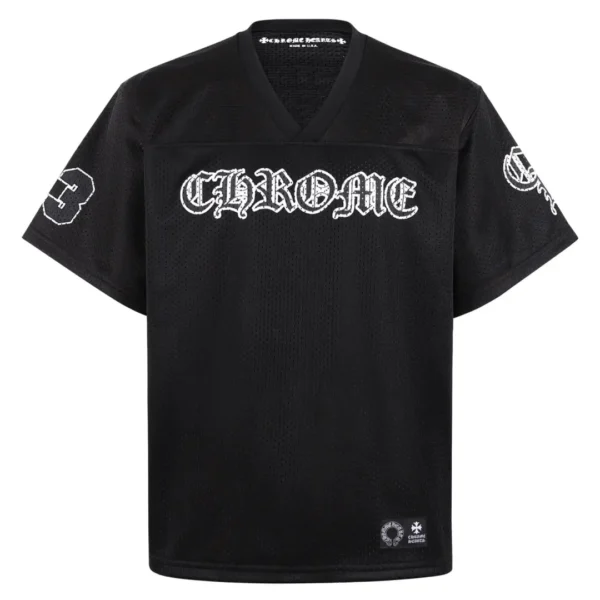 Chrome Hearts Mesh Stadium Football Jersey Black