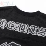 Chrome Hearts Mesh Stadium Football Jersey Black - Image 8