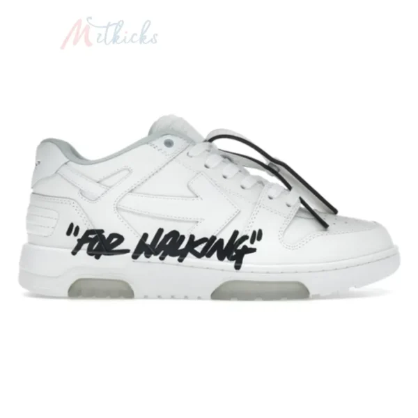 OFF-WHITE Out Of Office OOO Low Tops For Walking White Black