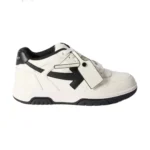 OFF-WHITE Out Of Office OOO Low Tops White Black