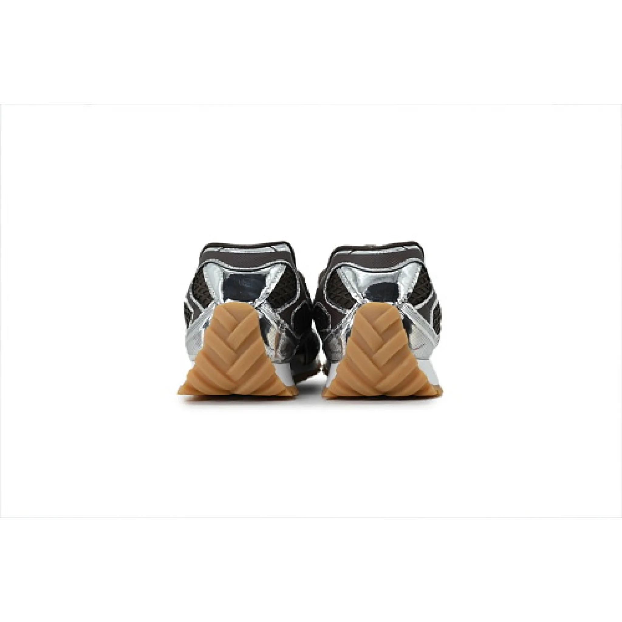 Bottega Veneta Orbit Sneaker 'Fondant Silver' - Image 10