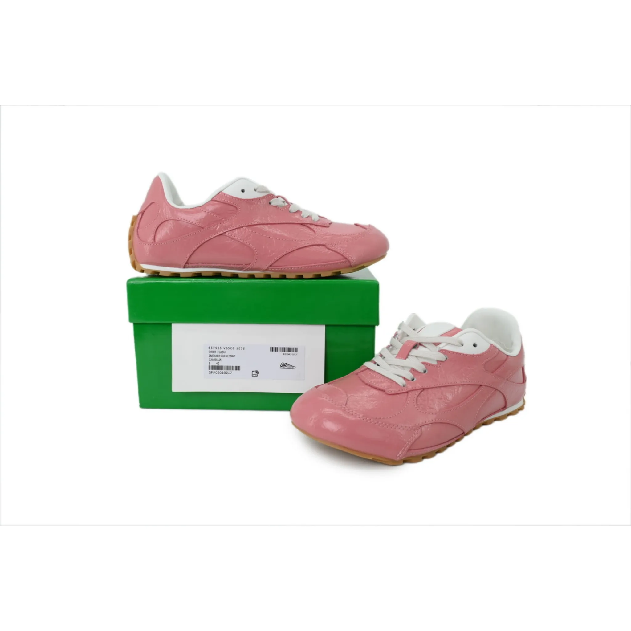 Bottega Veneta Orbit Sneaker 'camellia' - Image 5